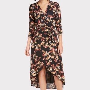 Floral wrap dress